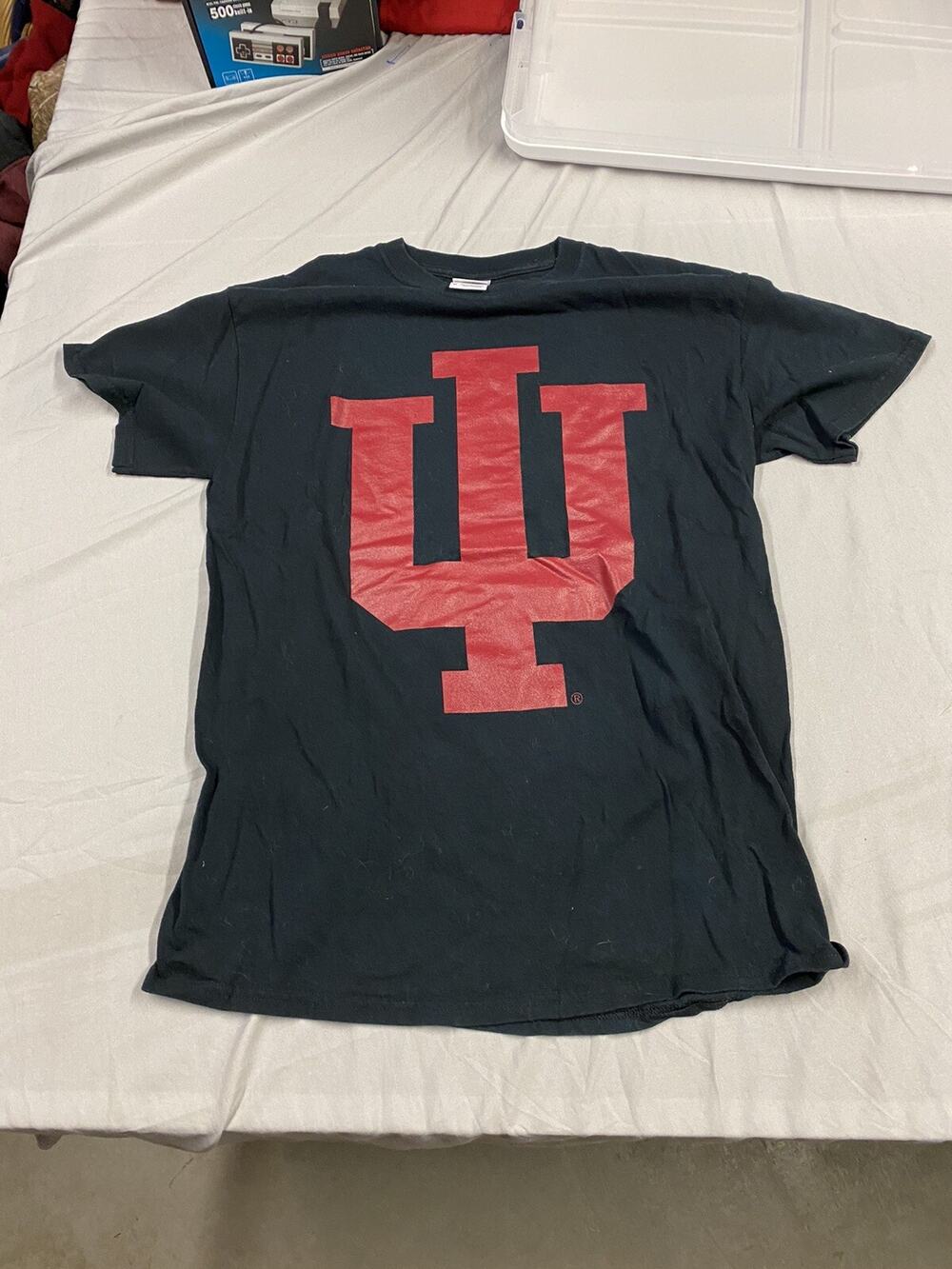 Gildan Indiana Hoosiers Mens Large T-Shirt NCAA Basketball Black Crimson